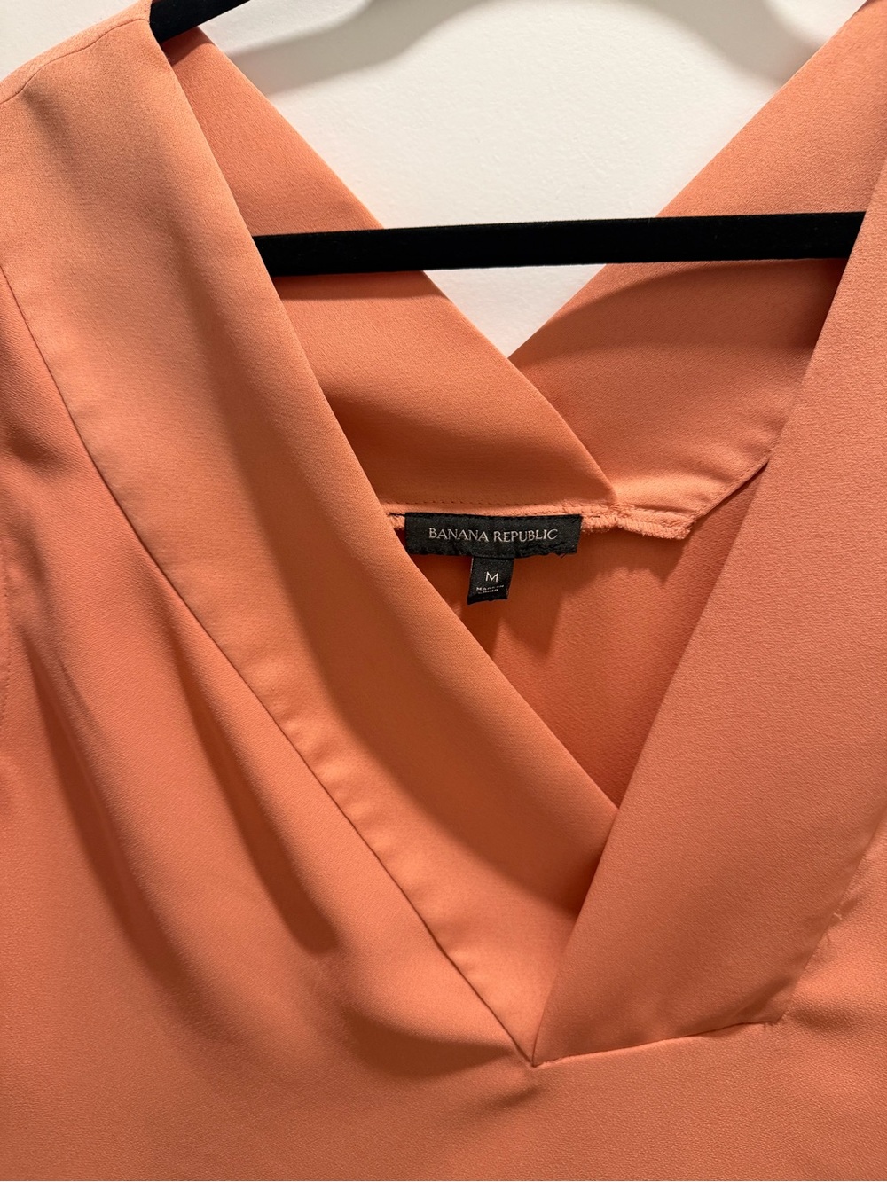 Banana Republic Peach V-Neck Mini Dress